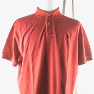 RL Men Short Sleeve Polo Shirt XL Red, Black Horse